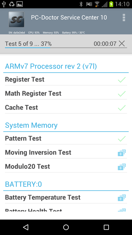 Service Center Android Testing