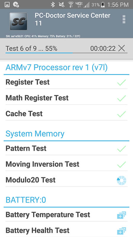 Service Center Android Testing