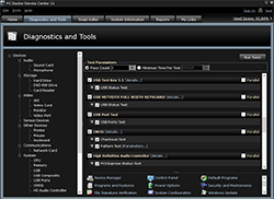 PC-Doctor Service Center Diagnostics Screen